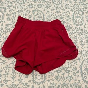 lululemon red shorts